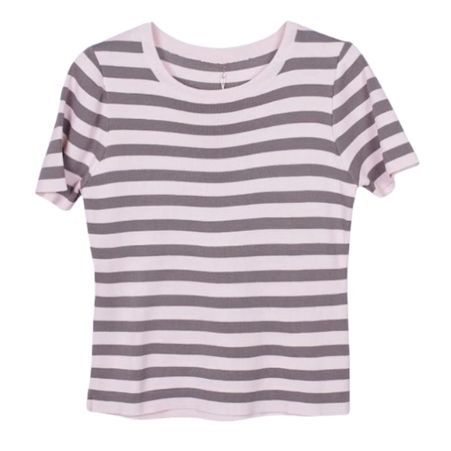Camiseta rayas manga corta