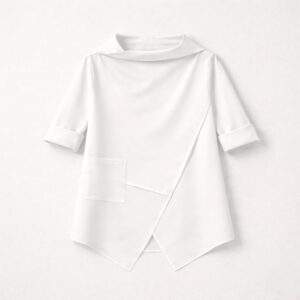 Camiseta larga asimétrica